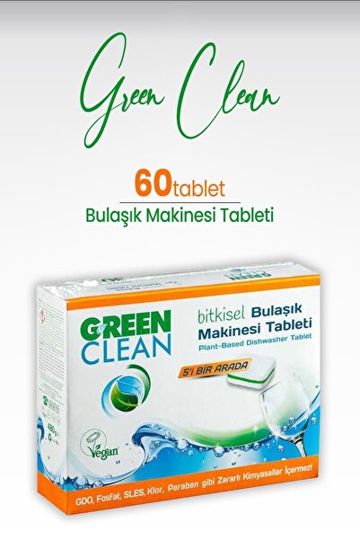 Green Clean U Bulaşık Makinesi Tablet 60 Tablet