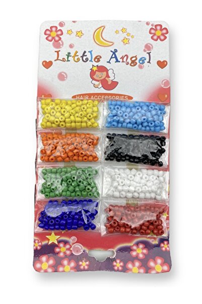 Hedef Bijuteri 8 Colors Packed 0.6mm Colored Glass Sand Beads Set, Hobby Jewe...