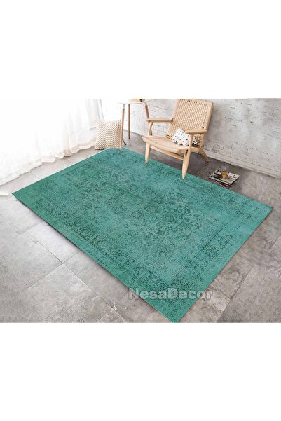 NesaDecor Vintage Oturma Odası Halısı Modern Dijital Baskı Halı Makinede Yıka...