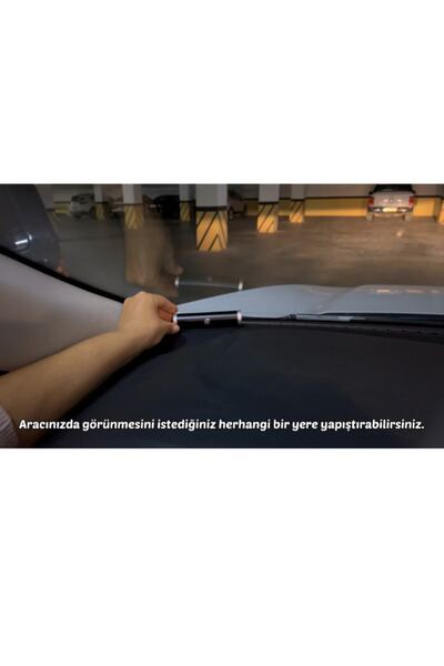LivX Alüminyum Kasa Çevirmeli Araç Içi Park Telefon Numaratörü Park Numarası Parkmatik Gümüş Onbnl