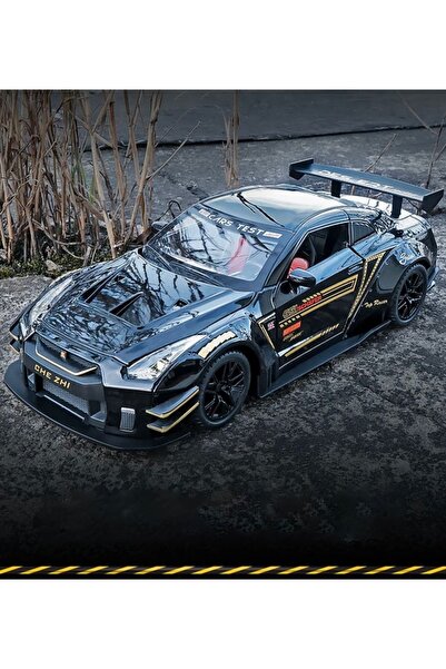 tmtoysandmore Nissan Gt-r 1.24 Metal Model Kapılar Kaput Bagaj Açılır Işıklı ...