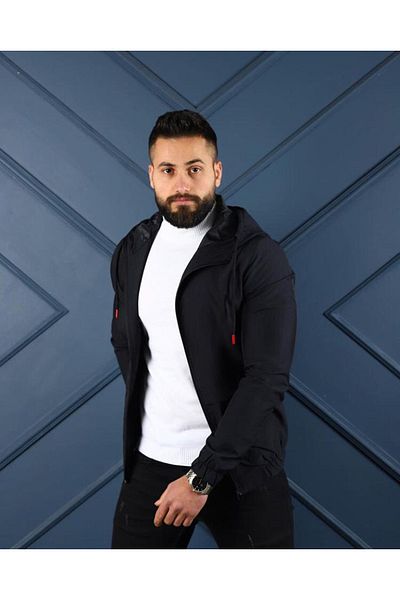 Staff Slim Fit Seasonal Raincoat Coat Hooded