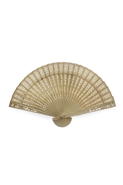 mutlu adım 12 Adet 33cm Ahşap Bambu Yelpaze
