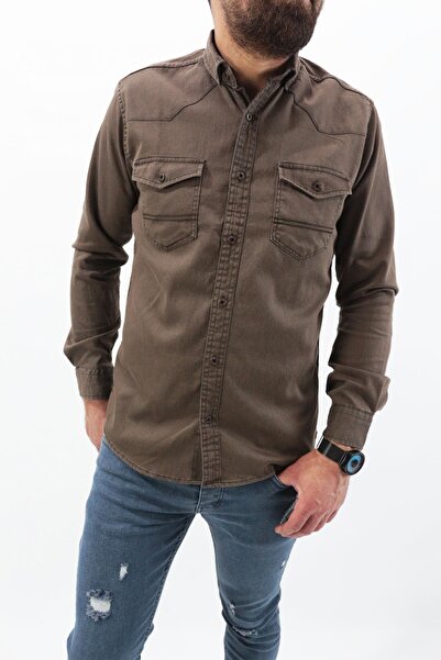 Staff Slim Fit Erkek Spor Kot Gömlek