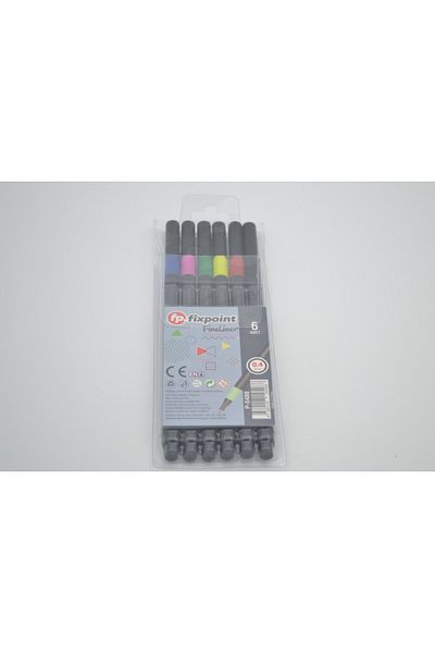 FixPoint Fineliner Set of 6 0.4 Mm 24 Pack