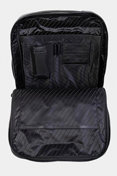 Grande 8003 Γνήσιο Δερμάτινο Χαρτοφύλακα και Σακίδιο πλάτης για φορητό υπολογιστή μαύρο