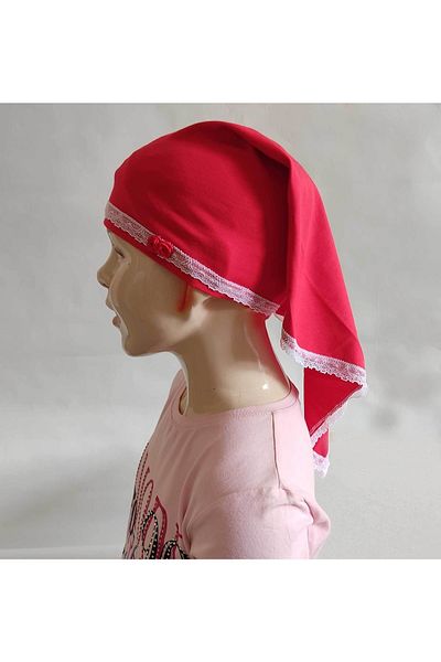 Estela Practical Bonnet Bonnet Models Bonnet Ready Turban Ready Bonnet Red