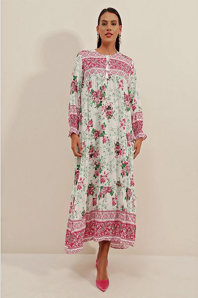 Bigdart 1947 Rochie Lungă Model Fuchsia