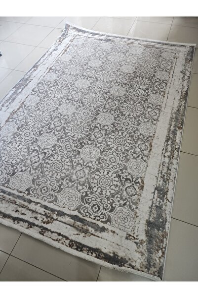 Festival Halı Bahariye Halı Craft Plus B129x Gri Beyaz Modern 6 M2 Halı