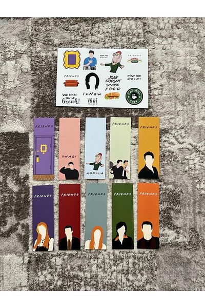 Paytak Moda Friends Series Bookmark and Stickers Sticker Set Pytkstkryrc21