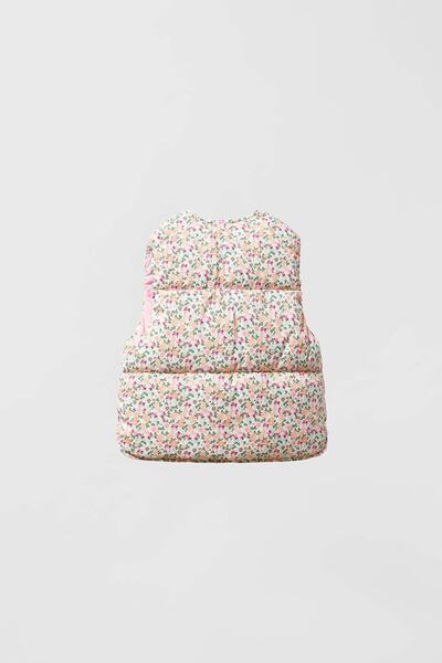 Emilakids Çiçek Desenli Kapitone Yelek