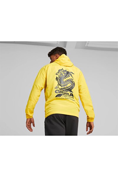 Puma X Staple Anorak Jacket Erkek Suya Dayanıklı Kanguru Ceket 53982655 Sarı