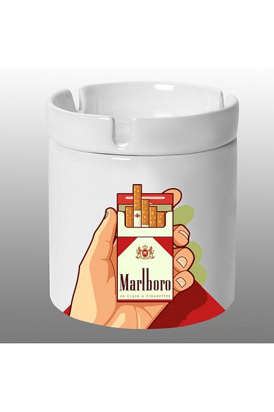 bymat Scrumieră din porțelan - Scrumieră Marlbor