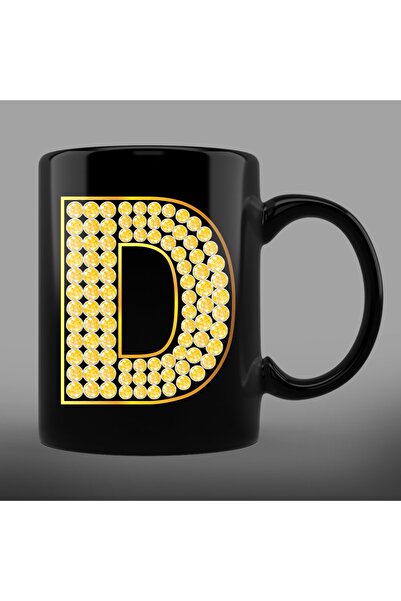 bymat كوب على شكل حرف D كوب أسود