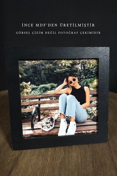 bymat 10x10 Wooden Black Frame