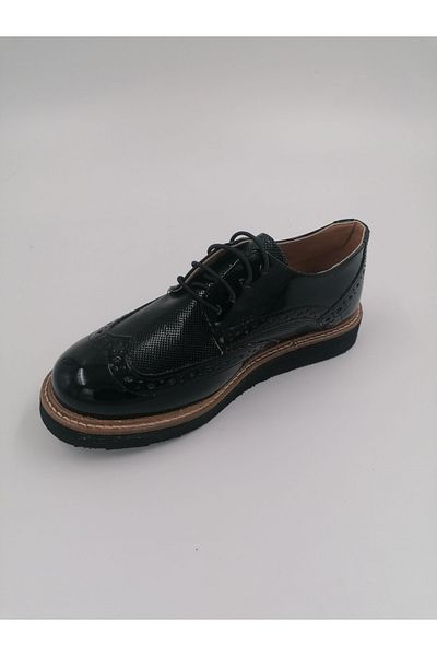 SOLMAZ 572f Pantofi clasici din piele lacuita neagra