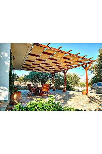 sizenelazım Sarı Su Geçirmez Oxford Kumaş Dekoratif Gölgelik 0.5m X 3m