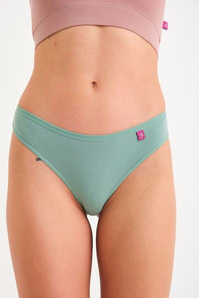 Joshs Pamuklu Tanga Külot Thong Panty Tanga Modeli Külot Tekli Yeşil