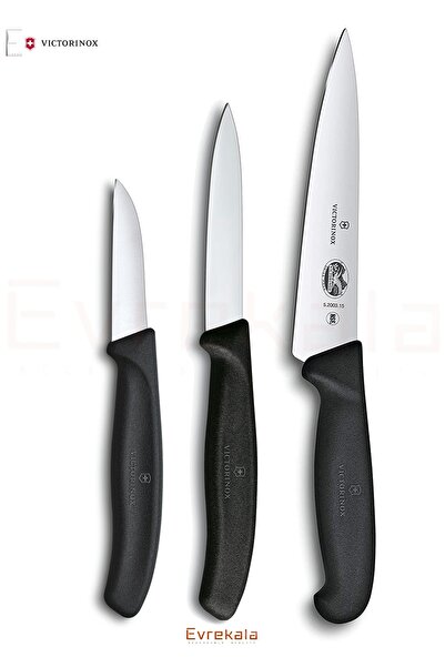 Victorinox Evrekala Shop Şef Bıçak Seti 3'lü Chef Knife Set