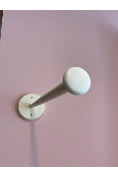 Meltem Wall Mounted Bed Crib Wooden Triple Mosquito Net Apparatus Rod (White)