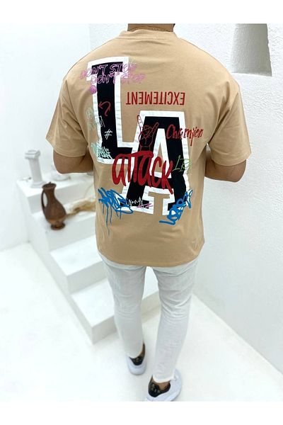 STOCX Oversize Back Printed T-Shirt