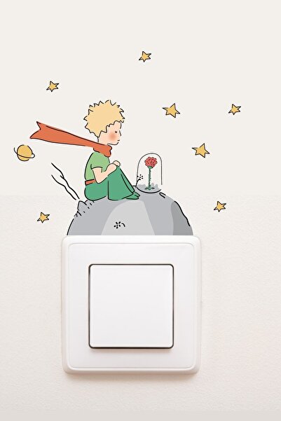Sim Tasarım - Priz - Küçük Prens Dekoratif Priz Sticker - Sim739