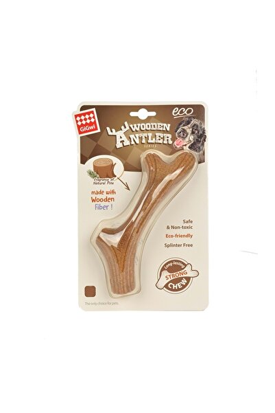 Gigwi Doğal Ağaç Boynuz Mini Irk Köpek Kemirme Oyuncağı 10 Cm Xsmall