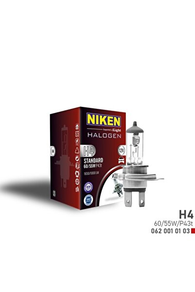 Niken Arttırılmış Halojen Far Ampulü H4