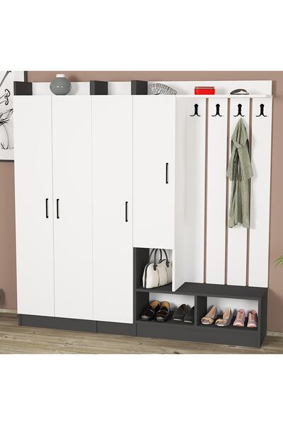 Kalender Dekor Lityum-1-2-3 Portmanto Vestiyer Ayakkabılık