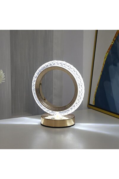 Torima Lw-24 Şarjlı Yuvarlak Kristal Elmas Masa Lambası Akrilik Led Gece Lambası