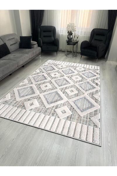 MİCOSA HALI Özel Tasarım Dijital Baskılı Kaymaz Taban Yıkanabilir Salon Halıs...
