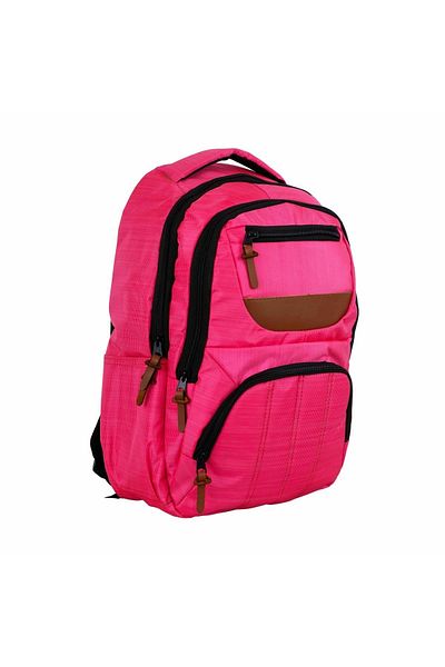 Bagacar 8007 Ροζ Unisex Σχολείο και καθημερινό σακίδιο πλάτης