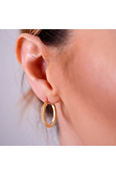 H Mücevherat Hasır Halka Küpe