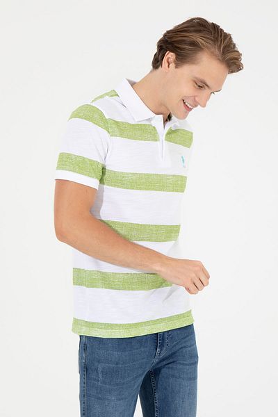 U.S. Polo Assn. Ανδρικό μπλουζάκι με λαιμόκοψη Polo Slim Fit G081sz011.000.1358746 Onta