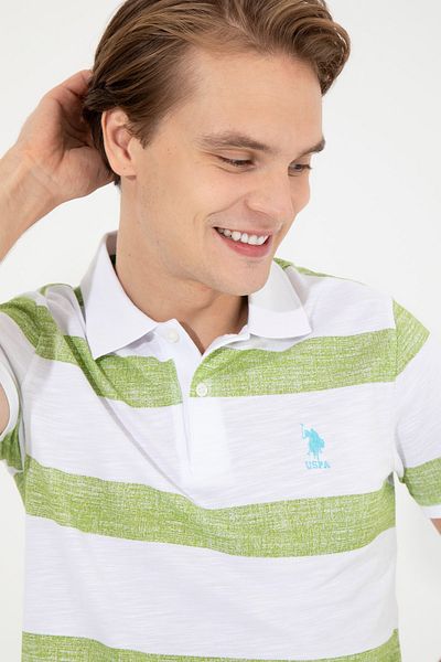 U.S. Polo Assn. Ανδρικό μπλουζάκι με λαιμόκοψη Polo Slim Fit G081sz011.000.1358746 Onta