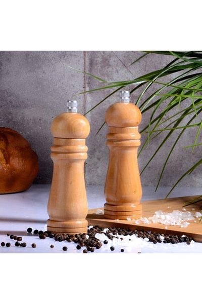 Emr züccaciye Wooden Grinder - Salt Pepper Grinder Small 15.5 Cm (single)