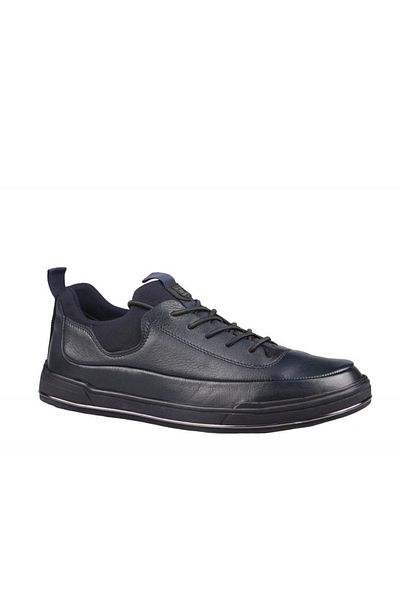 MARCOMEN Ανδρικά παπούτσια casual 17272 από γνήσιο δέρμα Navy Blue