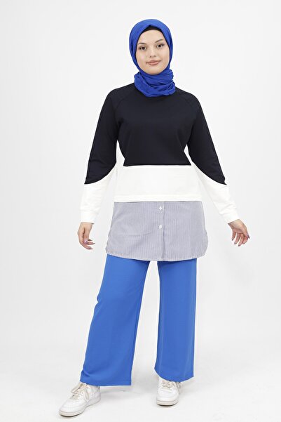 Bwest Gömlek Garnili 2 Iplik Kumaş Sweatshirt