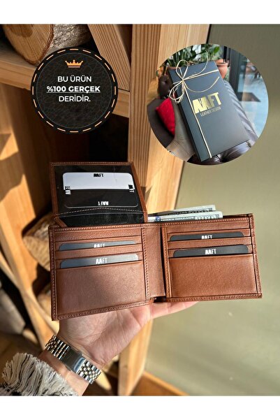 MFT Leather Design Matte Hakiki Deri Erkek Cüzdan