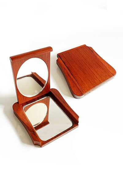 Kayıp Yüzük Ahşap Makyaj Aynası