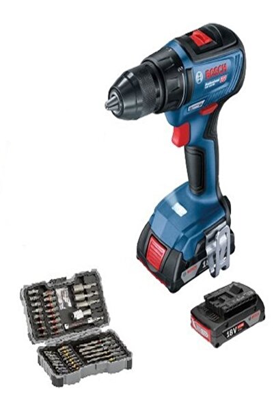 Bosch Gsb 18v-50 2x2.0 A.h Akülü Darbeli Vidalama + 43 Parça Set