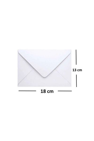 Diplomat 300 Pieces 13x18 Cm Invitation Envelopes 70 Gr White