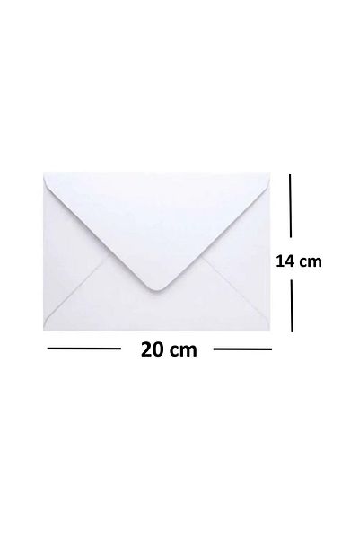 Diplomat 1000 Pieces 14x20 Cm Invitation Envelopes 90 Gr White