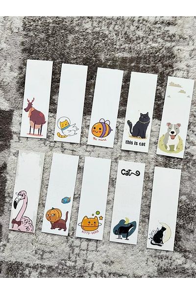 Paytak Moda Colorful Animal Design Mixed 10 Pieces Bookmark Set Pytkayrac83