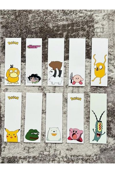 Paytak Moda Cartoon Series Character Design Mixed 10 Pieces Bookmark Set Pytkayrac89