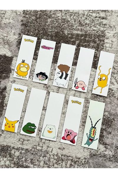 Paytak Moda Cartoon Series Character Design Mixed 10 Pieces Bookmark Set Pytkayrac89