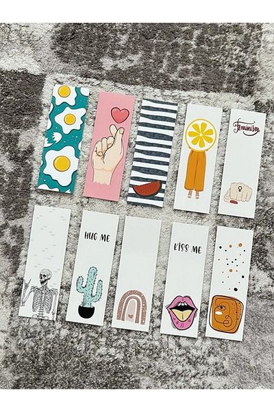 Paytak Moda Movie Series Character Animal Design Mixed 10 Pieces Bookmark Set Pytkayrac93