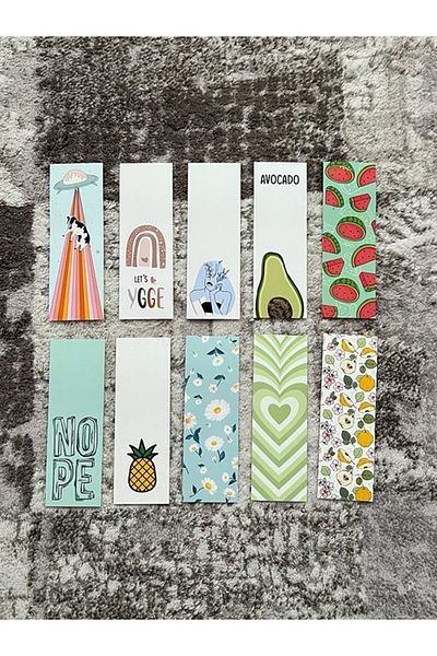 Paytak Moda Movie Series Character Animal Design Mixed 10 Pieces Bookmark Set Pytkayrac96