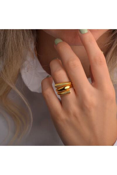 EnginGold 22 Ayar Altın Istiridye Yüzük