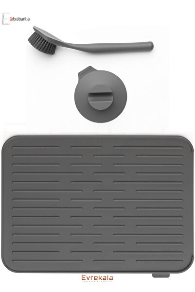 Brabantia Evrekala Shop Bulaşık Kurutma Matı Ve Bulaşık Fırçası Set New Evrek...